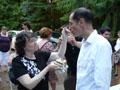 Lyn feeding Phil