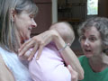 Mary Holding Renee with Ann