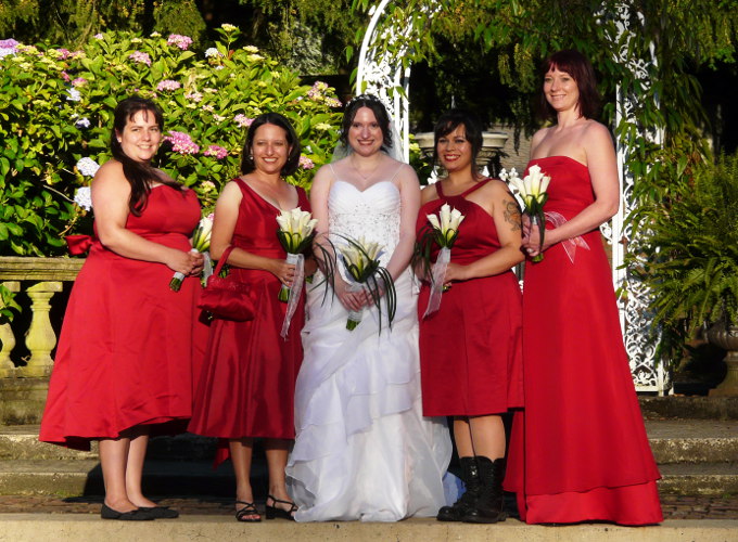 Bridesmaids and Bride